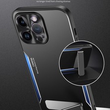 X-Step Apple iPhone 14 Pro Max Yumuşak Tpu + Sert Alüminyum Alaşım Telefon Kapağı Kickstand Telefon Kılıfı Akıllı Telefon Kabuğu (Yurt Dışından)