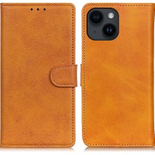 X-Step Apple iPhone 14 Cep Telefonu Kasası, Cowhide Doku Pu Deri+Tpu Kapak Katlanabilir Stand Cüzdanı (Yurt Dışından)