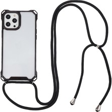 X-Step Apple iPhone 12 /12 Pro Acric ve Tpu Temiz Telefon Caseanti-Collision Koruma Kapağı Lanyard ile (Yurt Dışından)