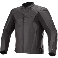 Alpinestars  Faster V2 Airflow Deri Korumalı Motosiklet Montu (Siyah)