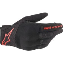 Alpinestars Copper Korumalı Motosiklet Eldiveni Siyah  Kırmızı