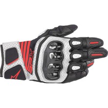 Alpinestars  Sp x Air Carbon V2 Korumalı Motosiklet Eldiveni (Siyah / Beyaz / Kırmızı)