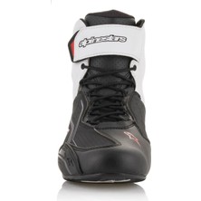 Alpinestars  Faster-3 Korumalı Motosiklet Botu (Siyah / Beyaz / Kırmızı)