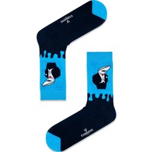 Carnaval Socks Jaws Man Desenli Renkli Spor Çorap