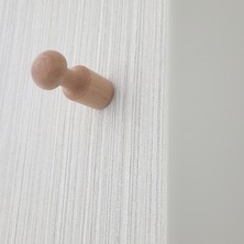 İhtiyaç Al Gürgen Ahşap Askılık Duvar Askılığı Elbise Askılığı 4 Adet 7x2,5 cm