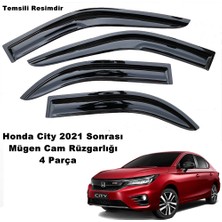 Caraks Honda City Mügen Cam Rüzgarlığı 2021 Sonrası Kasalar 4 Lü Set Mügen Cam Rüzgarlığı - Caraks