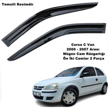 Caraks Opel Corsa C Van Mügen Cam Rüzgarlığı 2000-2006 Arası Ön Iki Camlar 2 Li Set Cam Rüzgarlığı - Caraks