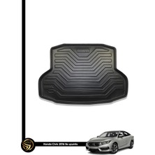 Gold Honda Civic Sedan 2016 ve Sonrası Kingly Orjinal Bagaj Havuzu
