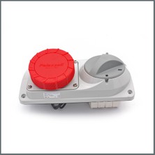 Palazzoli Prima Serisi Anahtarlı Priz 16 A (IP55) 400V (Yatay) 3P+T h:6