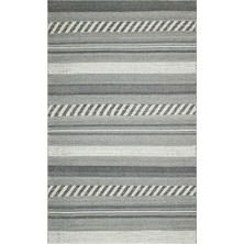 Eko Halı Jade JD05 Grey Natural Kazak Örgü Desenli El Dokuma Örgü Halı
