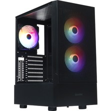 DARK DKCHGT GT 3X12CM FRGB FAN, USB3.0, AKRİLİK YAN PANEL, ÖN MESH ATX OYUNCU KASASI