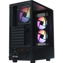 DARK DKCHGT GT 3X12CM FRGB FAN, USB3.0, AKRİLİK YAN PANEL, ÖN MESH ATX OYUNCU KASASI