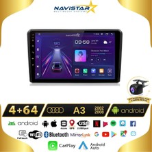 Navistar Audi A3 4gb + 64GB 2002-2008 Model Android 13 Kablosuz Carplay N