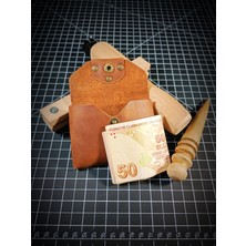 FH Leather Goods  Deri Kartlık Cüzdan (Ölçüler 11CMX9CMX2CM) (Isme Özel)