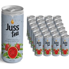 Juss Jusstea Karpuz Çilek Aromalı Soğuk Çay 250ML X24 Adet