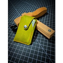 FH Leather Goods  Deri Kartlık Cüzdan (Ölçüler 10CMX7CMX2CM) (Isme Özel)