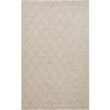 Eko Halı Jade Dıamond Brown Natural Kazak Örgü Desenli El Dokuma Örgü Halı