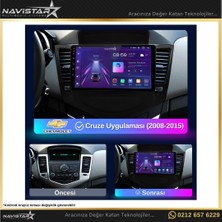 Navistar Chevrolet Cruze 4gb + 64GB Kablosuz Carplay 2008-2015 Android 13