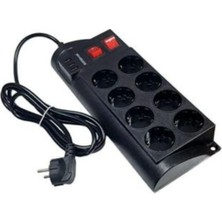 Winnboss 8li Akım Korumalı 3 Adet USB Girişli Grup Priz