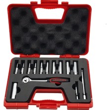 İzeltaş 14'lü Derin Lokma Takımı 1/4" Inç