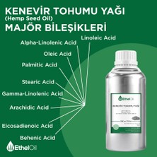 Etheloil Kenevir Tohumu Sabit Yağı - Etheloil - 500 gr  - %100 Saf ve Sabit Yağ – Üretici Firma, Yüksek Kalite, Toptan Satış - Hemp Seed Oil -  Cannabis Sativa L.