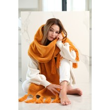 CAKKA  Wellsoft Peluş Püsküllü Atkı/scarf