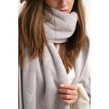 CAKKA Wellsoft Peluş Püsküllü Atkı/scarf