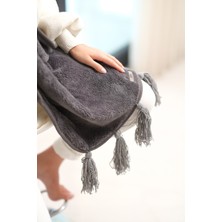 CAKKA Wellsoft Peluş Püsküllü Atkı/scarf