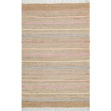 Eko Halı Juno ECH05 Natural Multy El Dokuma Doğal Hasır Jüt Halı Kilim