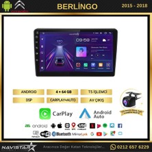 Navistar Citroen Berlingo 2015 - 2018 Model 4gb + 64GB Android 13 Kablosu