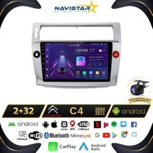 Navistar Citroen C4  2004-2011 Model 2gb + 32GB Android 13 Kablosuz Carpl