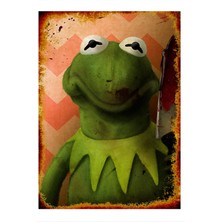 Bedeko kurbağa Kermit Art Mdf Poster Fiyatı - Taksit Seçenekleri
