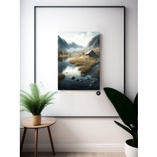 Postermanya Kuzey Huzuru Iskandinav Tarzı Poster