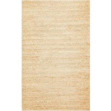 Eko Halı Netra Trıple Cream Farklı Örgü Dokusuna Sahip El Dokuma Natural Jüt Hasır Halı