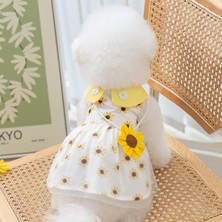 Dolce Pets Kedi Köpek Kıyafeti Sunflower Dress/ayçiçeği Elbise