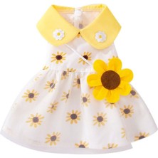 Dolce Pets Kedi Köpek Kıyafeti Sunflower Dress/ayçiçeği Elbise