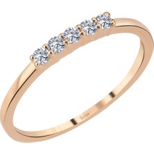 Sirius Pırlanta Pırlanta 5 Taş Çisil Yüzük