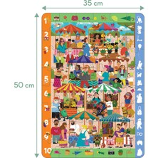 Moritoys Brain Trainer Puzzle: Farmer’s Market 48 Parça Yapboz, Bulma, Sayma ve Eşleştirme Oyunu