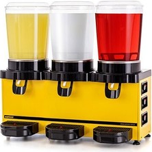 Samixir Panoramik 10 Triple Soğuk Içecek Dispenseri 10 L + 10 L + 10 L