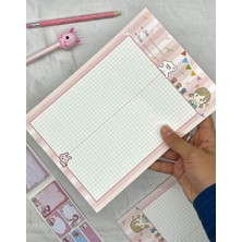 Kağıt Gemi Dükkan Sevimli Kız Pembe B5 Not Defteri / Scrapbook / Planlayıcı / Notebook / Bullet Journal