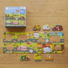 Moritoys Vehicles Adventure: 18 Parça Yapboz ve 8 Cut-Out Araç ile Taşıtları Keşfet