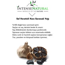 Intense Natural Aşırı Yıpranmış ve Dökülen Saçlara Özel Saf Keratinli Kara Sarımsak Yağı 50 ml Yoğun Saç Bakımı