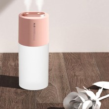 Sunnimix Hava Nemlendiricileri W/gece Işık Alkol Püskürtücü Masa Masası Çift Sprey 400ML USB Şarj Edilebilir Pembe (Yurt Dışından)