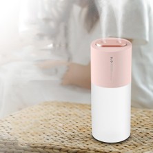 Sunnimix Hava Nemlendiricileri W/gece Işık Alkol Püskürtücü Masa Masası Çift Sprey 400ML USB Şarj Edilebilir Pembe (Yurt Dışından)