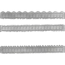 Sunnimix 3x Kağıt Yırtılma Cetveli Kağıt Ripper Alet Diy Malzemeleri Metal Şablon Aksesuarları Güverte Cetvel Kabartma Kesme Kalıpları Kart Yapımı Için Kalıp (Yurt Dışından)