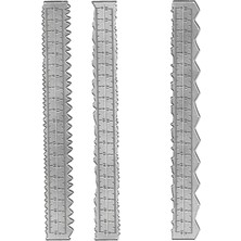 Sunnimix 3x Kağıt Yırtılma Cetveli Kağıt Ripper Alet Diy Malzemeleri Metal Şablon Aksesuarları Güverte Cetvel Kabartma Kesme Kalıpları Kart Yapımı Için Kalıp (Yurt Dışından)