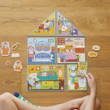 Moritoys My Dream House: 6 In 1 Puzzle ( 2-3-4-6-8-10 Parça Yapboz) ile Hayalindeki Evi Inşa Et