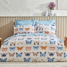 Karaca Home Danny %100 Pamuk Çift Kişilik Nevresim Takımı Lacivert Pp