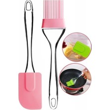 Favori Mutfak Silikon Yumurta Fırçası ve Spatula 2'li Set