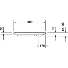 Duravit Duş Teknesi D-Code Flat 35 mm 80X80 720101000000000